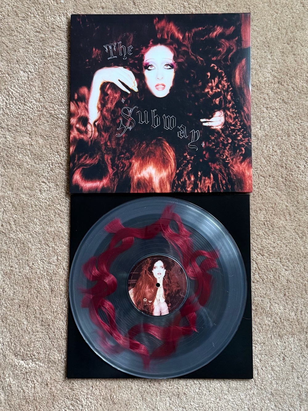 Chappell Roan The Subway Bad World Hair Filled 12” Single Vinyl LP